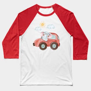 Baby Elephant Car Baseball T-Shirt